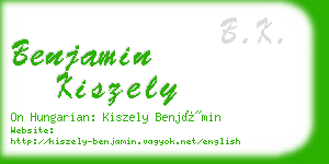 benjamin kiszely business card